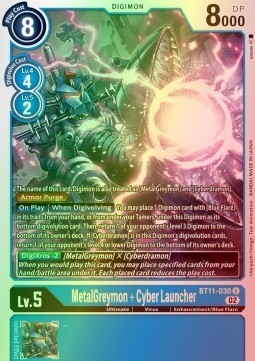 MetalGreymon + Cyber Launcher (BT11-030) (V.2)