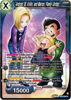 Android 18, Krillin, and Marron, Family United