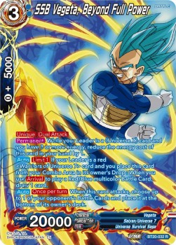 SSB Vegeta, Beyond Full Power (V.2 - Rare)