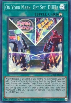 On Your Mark, Get Set, DUEL! (V.1 - Super Rare)