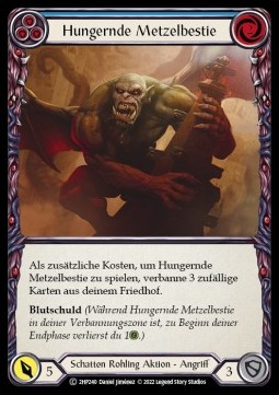 Hungering Slaughterbeast (Blue) (Regular)