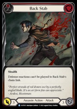 Back Stab (Red) (Rainbow Foil)