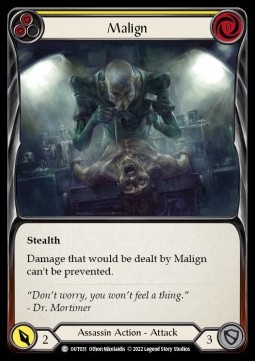 Malign (Yellow) (Rainbow Foil)