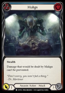 Malign (Blue) (Rainbow Foil)