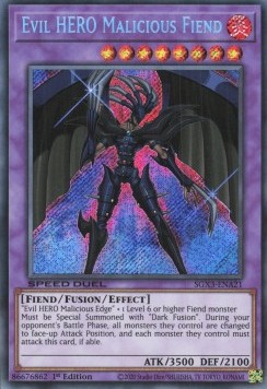 Evil HERO Malicious Fiend (V.2 - Secret Rare)