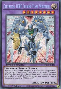 Elemental HERO Shining Flare Wingman (V.2 - Secret Rare)