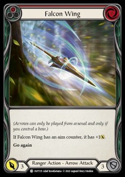 Falcon Wing (Red) (Rainbow Foil)