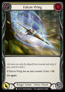 Falcon Wing (Yellow) (Rainbow Foil)