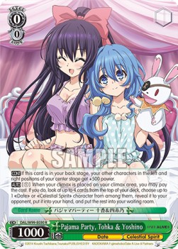 Pajama Party, Tohka & Yoshino (V.1 - Rare)