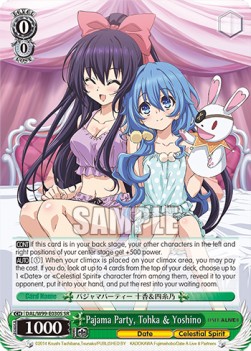 Pajama Party, Tohka & Yoshino (V.2 - Super Rare)