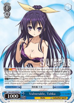 Vulnerable, Tohka (V.1 - Rare)