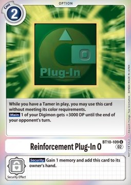 Reinforcement Plug-In O (BT10-109)