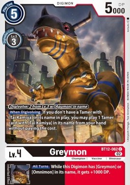 Greymon (BT12-062)