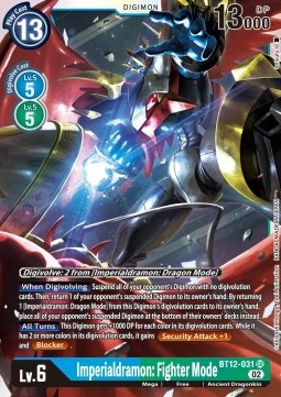 Imperialdramon: Fighter Mode (BT12-031) (V.1)