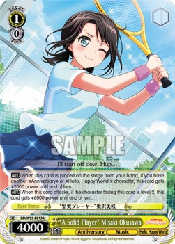 "A Solid Player" Misaki Okusawa (V.1 - Uncommon)