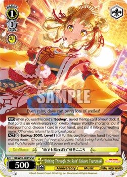 "Shining Through the Rain" Kokoro Tsurumaki (V.2 - Super Rare)