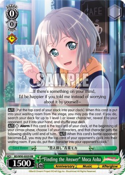 "Finding the Answer" Moca Aoba (V.1 - Double Rare)