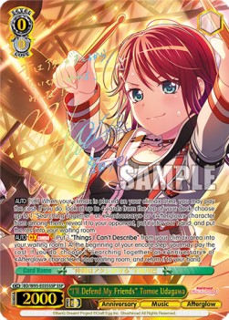 "I'll Defend My Friends" Tomoe Udagawa (V.2 - Super Special Rare)