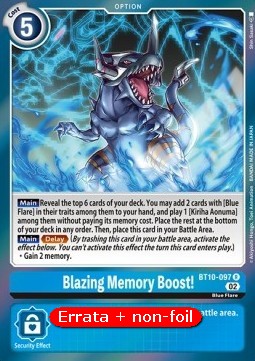 Blazing Memory Boost! (BT10-097)