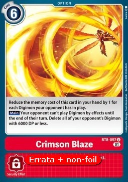 Crimson Blaze (BT8-097)