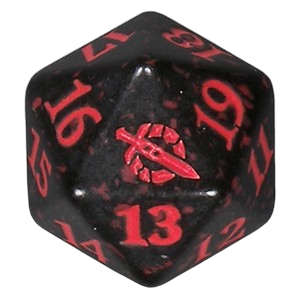 March of the Machine: D20 Die (Red)