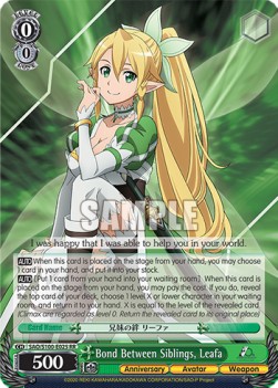 Bond Between Siblings, Leafa (V.1 - Double Rare)