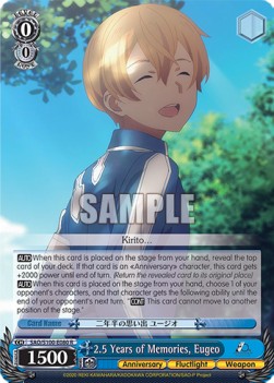 2.5 Years of Memories, Eugeo (V.1 - Rare)