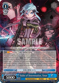 Bullet of Determination, Sinon (V.2 - Super Rare)