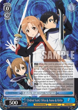 《Ordinal Scale》 Silica & Asuna & Kirito (V.2 - Super Rare)