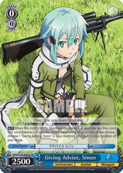 Giving Advice, Sinon (V.2 - Super Rare)