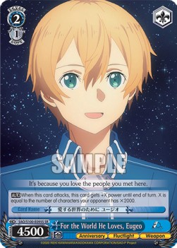 For the World He Loves, Eugeo (V.2 - Super Rare)