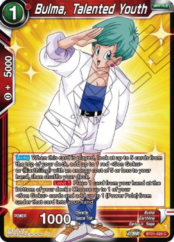 Bulma, Talented Youth