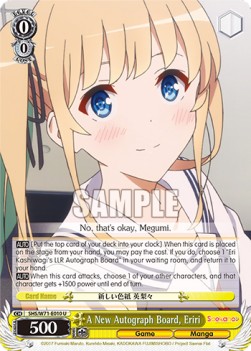 A New Autograph Board, Eriri