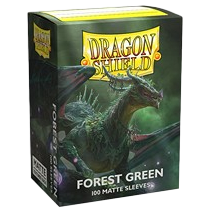 100 Dragon Shield Matte Sleeves - Forest Green