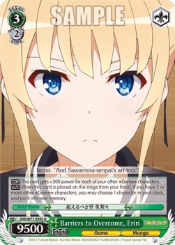 Barriers to Overcome, Eriri