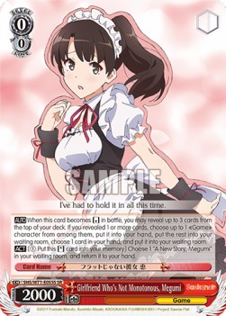 Girlfriend Who's Not Monotonous, Megumi (V.2 - Super Rare)