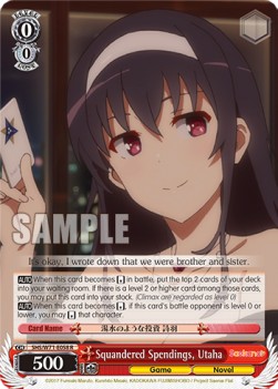 Squandered Spendings, Utaha (V.1 - Rare)