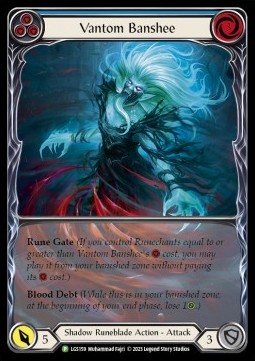 Vantom Banshee (Blue) (Extended Art Rainbow Foil)