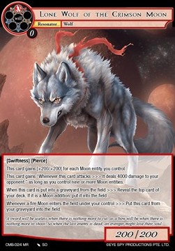 Lone Wolf of the Crimson Moon