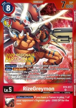 RizeGreymon (BT4-017) (V.1)