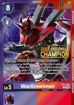 WarGrowlmon (EX3-062) (V.3)