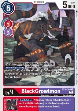 BlackGrowlmon (EX4-008)