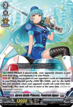 Aurora Battle Princess, Penetrate Aquas [D Format] (V.1 - Triple Rare)