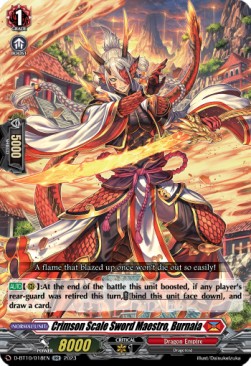 Crimson Scale Sword Maestro, Burnaia [D Format] (V.1 - Double Rare)