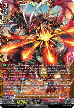 Scarlet Flame Marshal Dragon, Gandeeva [D Format] (V.2 - Feature Rare)