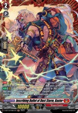 Inscribing Bullet of Dust Storm, Baxter [D Format] (V.2 - Feature Rare)