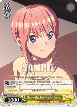 Growth, Ichika Nakano (V.2 - Super Rare)