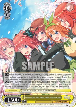 Forever as Five, Ichika & Nino & Miku & Yotsuba & Itsuki (V.2 - Super Rare)