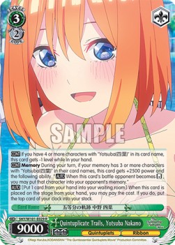 Quintuplicate Trails, Yotsuba Nakano (V.1 - Rare)