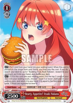 Hearty Appetite? Itsuki Nakano (V.2 - Super Rare)